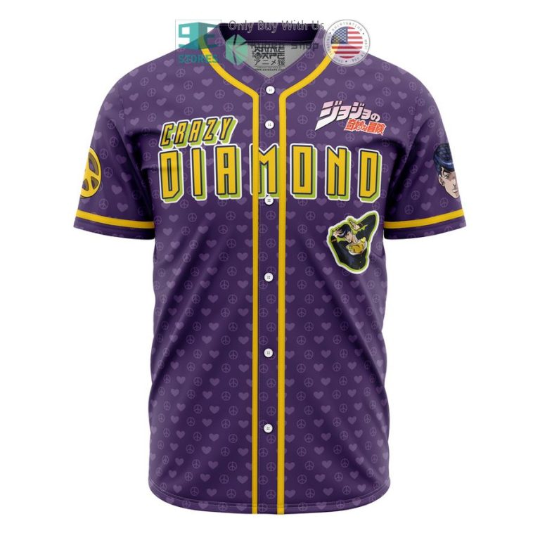 josuke shining diamond jojos bizarre adventure baseball jersey 1 45334