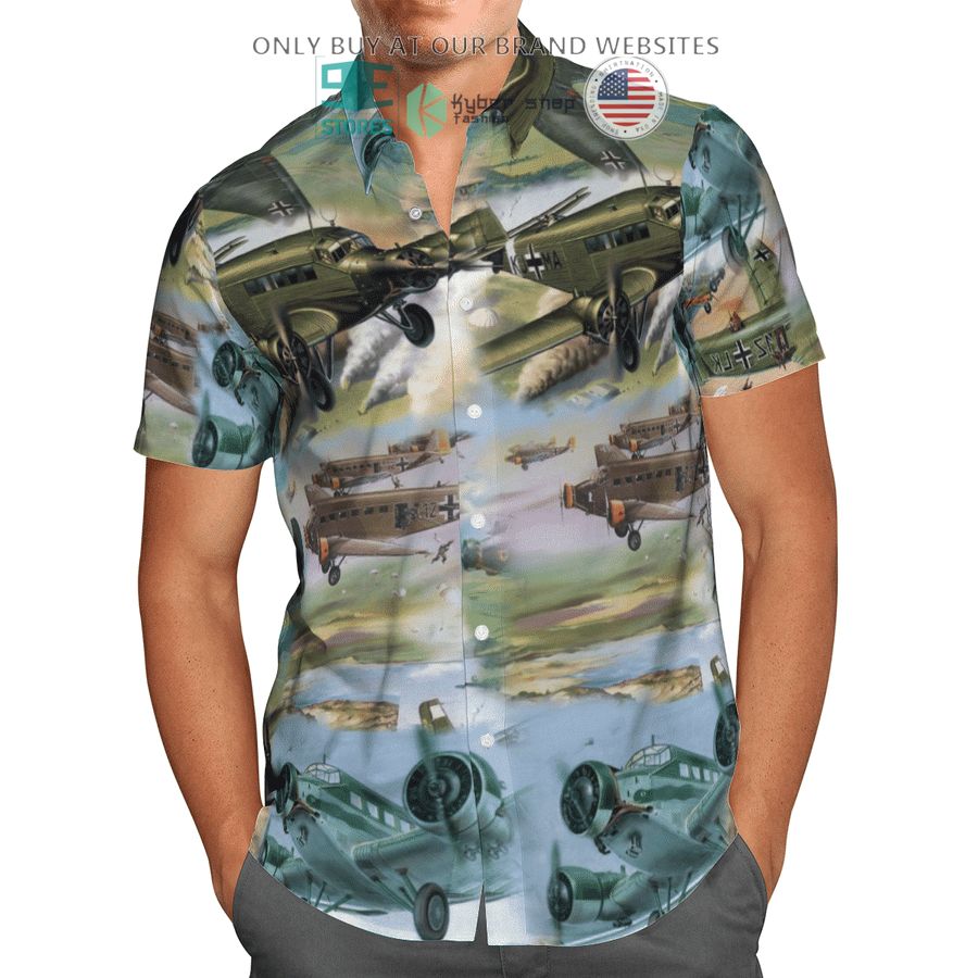 junkers green hawaiian shirt 2 26363