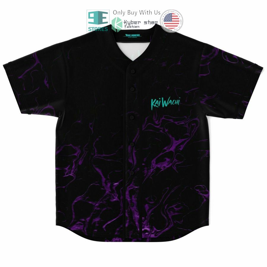 kai wachi skull team black violet baseball jersey 1 49838