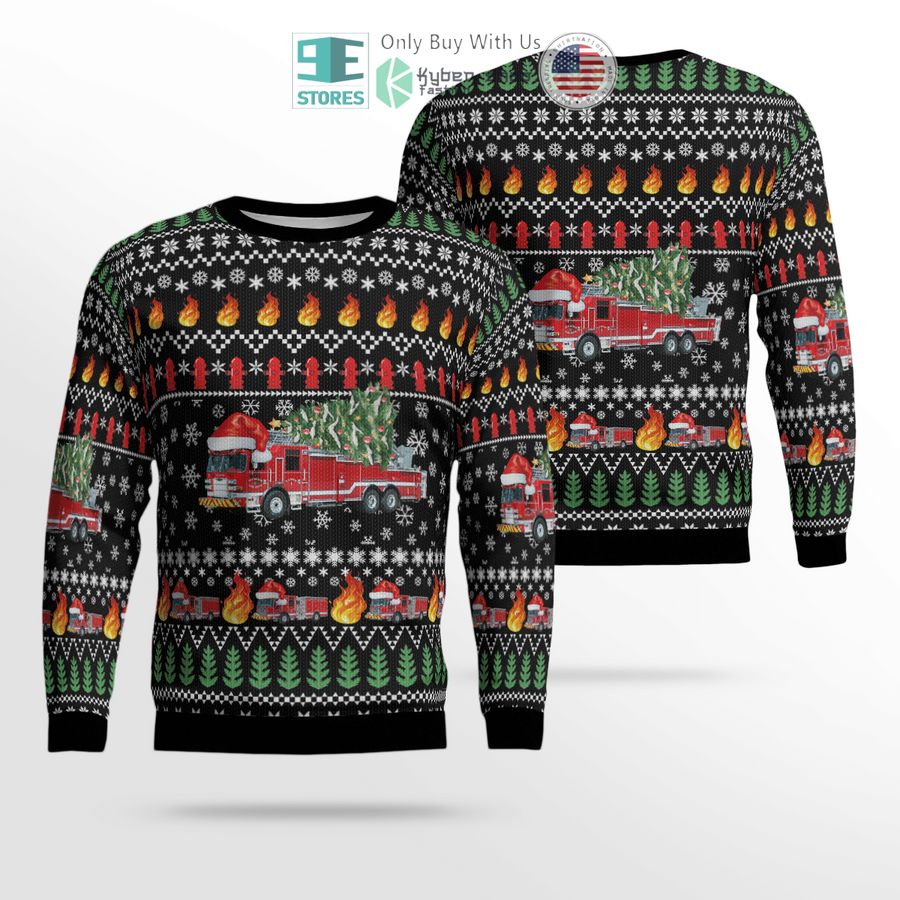 kentucky lexington fire department christmas sweater sweatshirt 1 34869