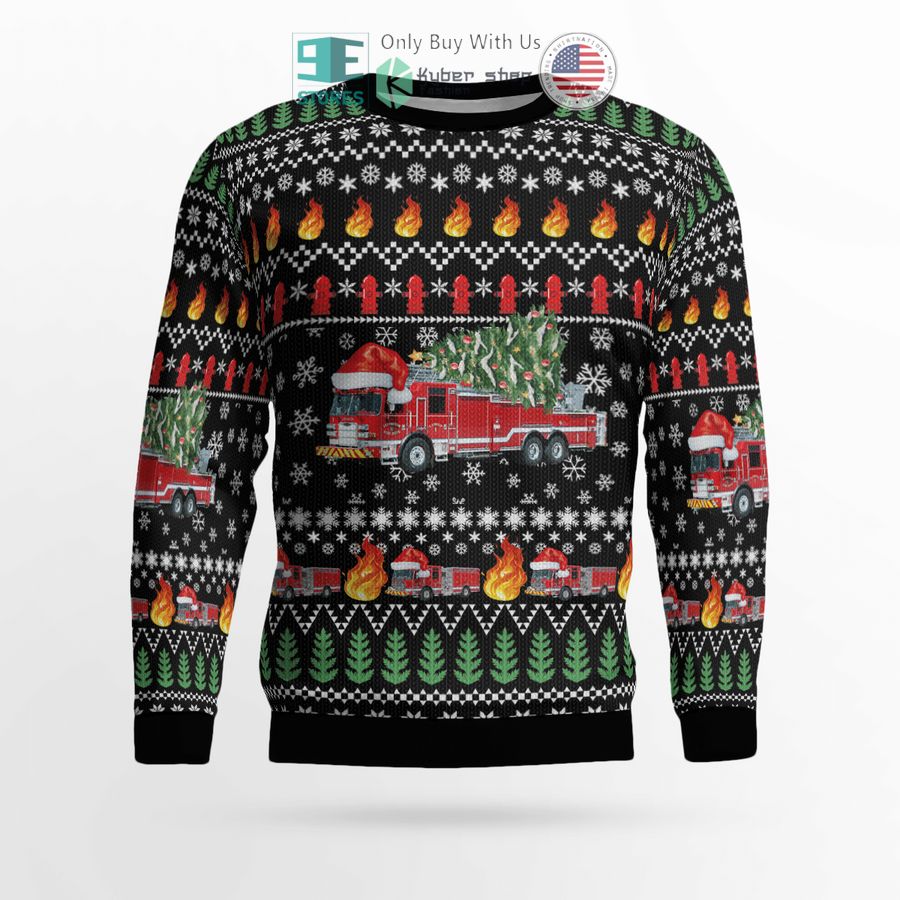kentucky lexington fire department christmas sweater sweatshirt 2 33774