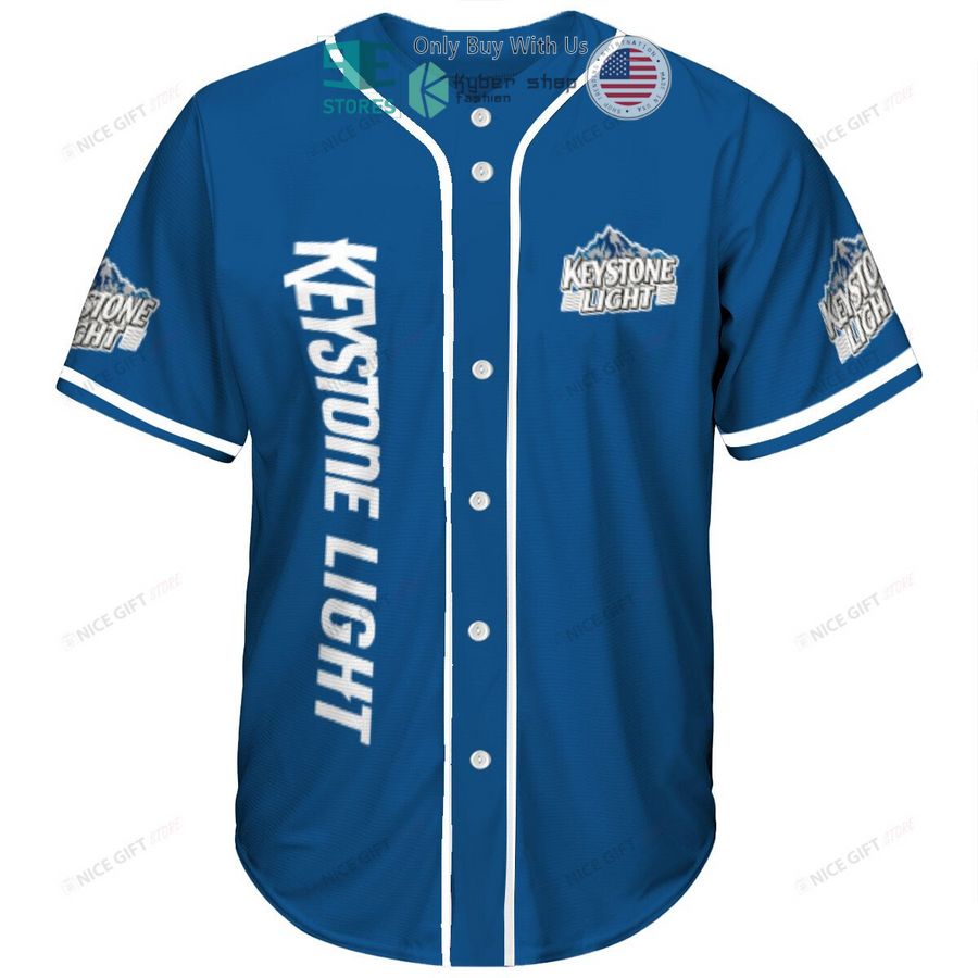 keystone light blue baseball jersey 2 58342