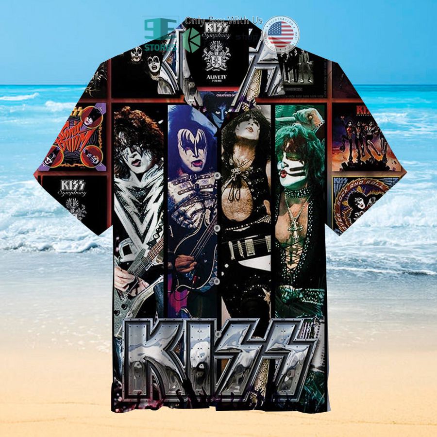 kiss the albums hawaiian shirt 1 90718