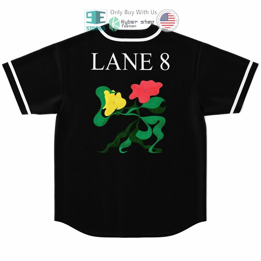 lane 8 black baseball jersey 2 64546