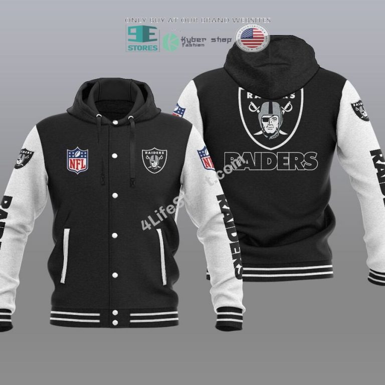 las vegas raiders baseball hoodie jacket 1 7349