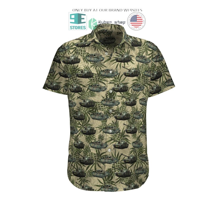leclerc french army pineapple hawaiian shirt shorts 1 70077