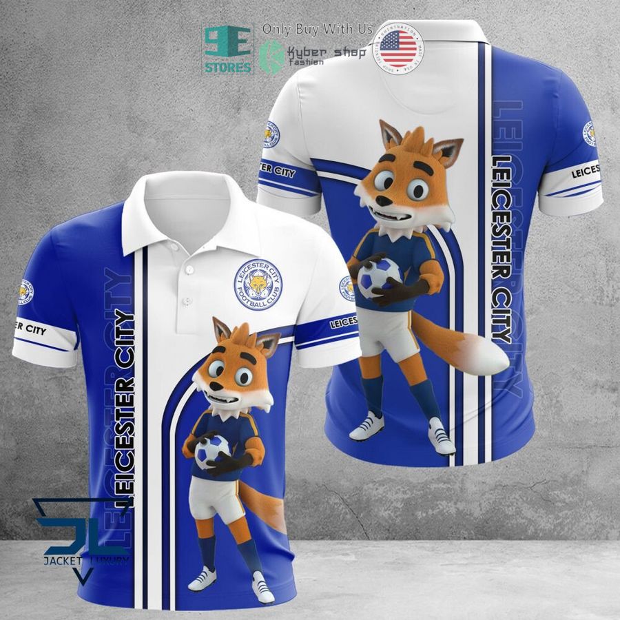 leicester city f c mascot 3d polo shirt hoodie 1 34905