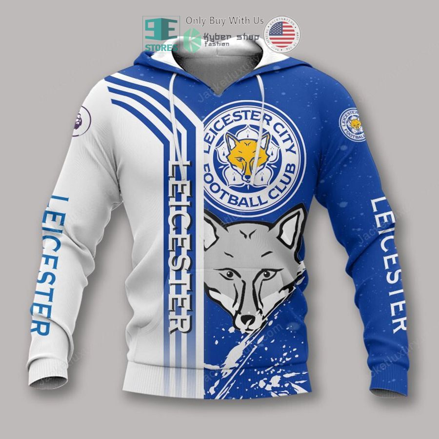 leicester city f c white blue 3d polo shirt hoodie 2 90250