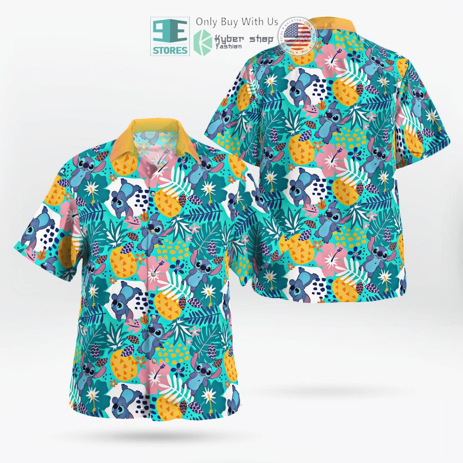 lilo stitch tropical hawaiian shirt shorts 1 99013