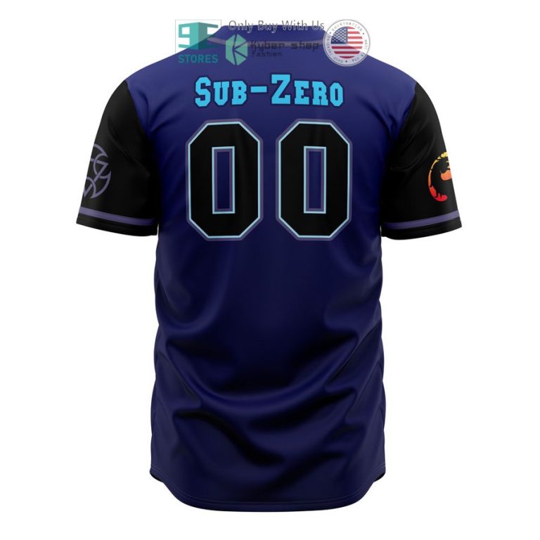 lin kuei sub zero mortal kombat baseball jersey 3 60654