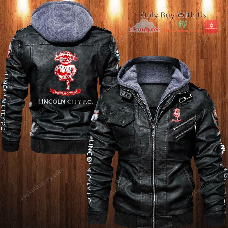 lincoln city f c leather jacket 1 8679