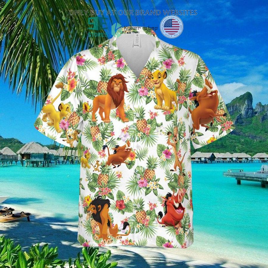 lion king characters pineapple hawaiian shirt 1 73220