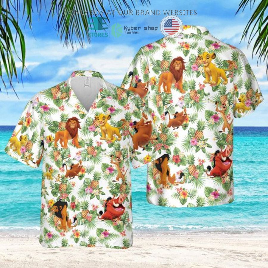 lion king characters pineapple hawaiian shirt 2 41912