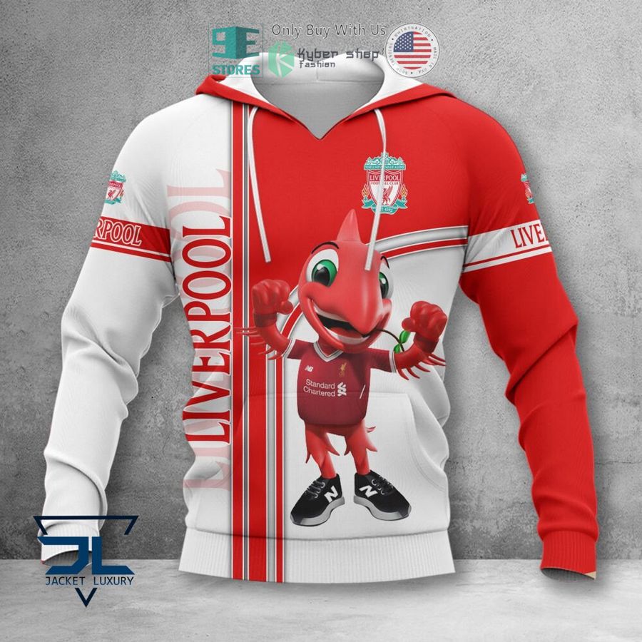 liverpool f c mascot 3d polo shirt hoodie 2 13591