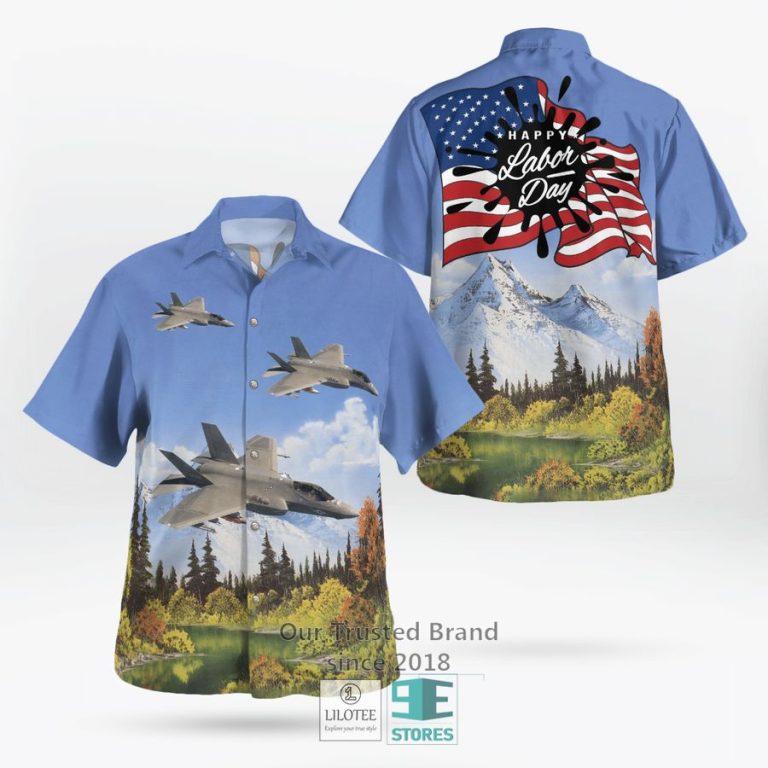 lockheed martin f 35 lightning iikc air showhappy labor daynew centurykansas hawaiian shirt 1 88826