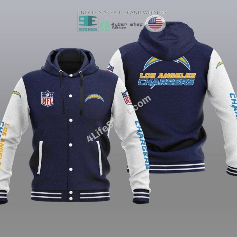 los angeles chargers baseball hoodie jacket 1 4602