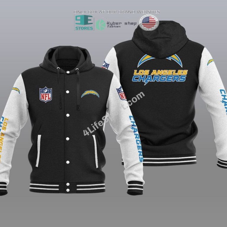 los angeles chargers baseball hoodie jacket 2 42442