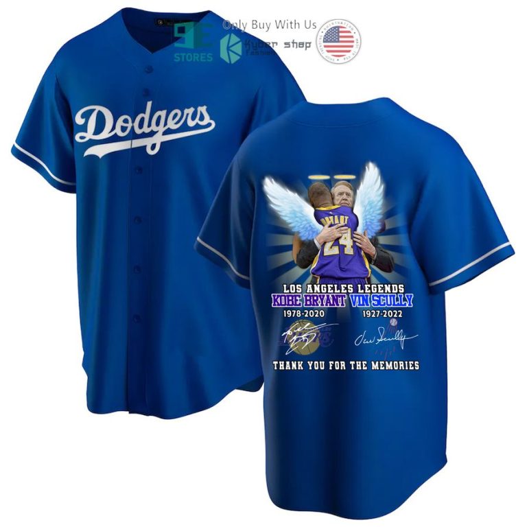 los angeles dodgers kobe bryant vin scully baseball jersey 1 98665