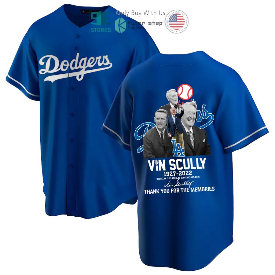 los angeles dodgers vin scully baseball jersey 1 56209