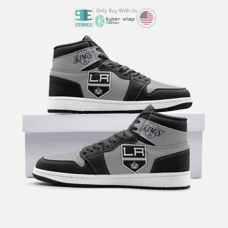 los angeles kings logo air jordan high top shoes 1 57966