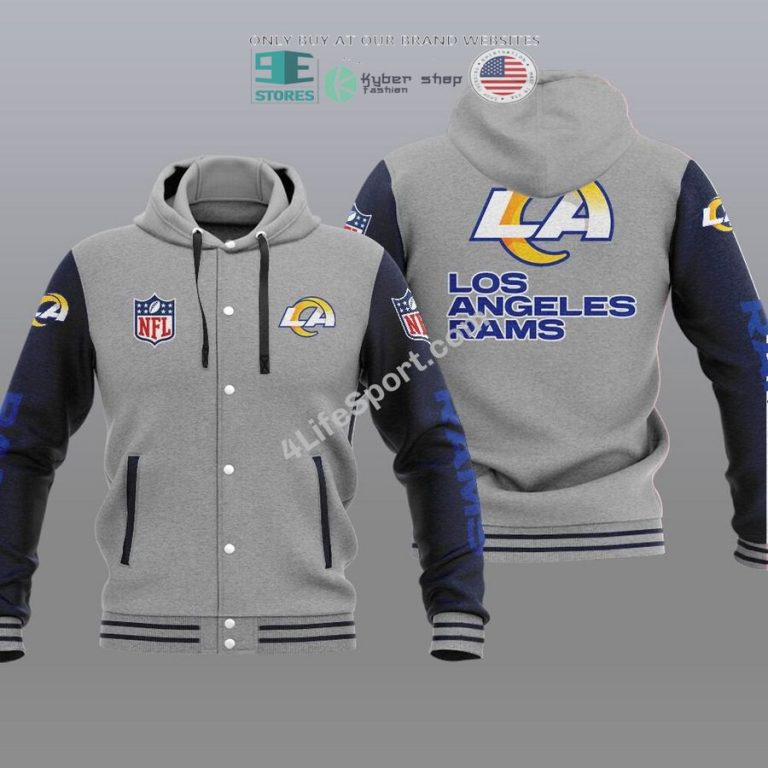 los angeles rams baseball hoodie jacket 3 88818