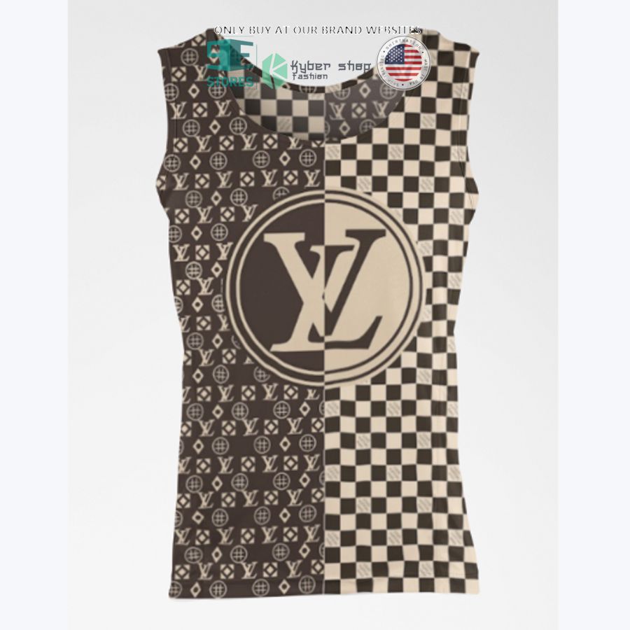 Louis Vuitton grey pattern All over print 3D hoodie • Kybershop