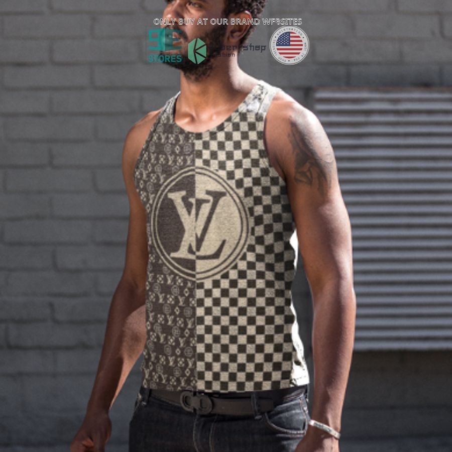 Louis Vuitton grey pattern All over print 3D hoodie • Kybershop