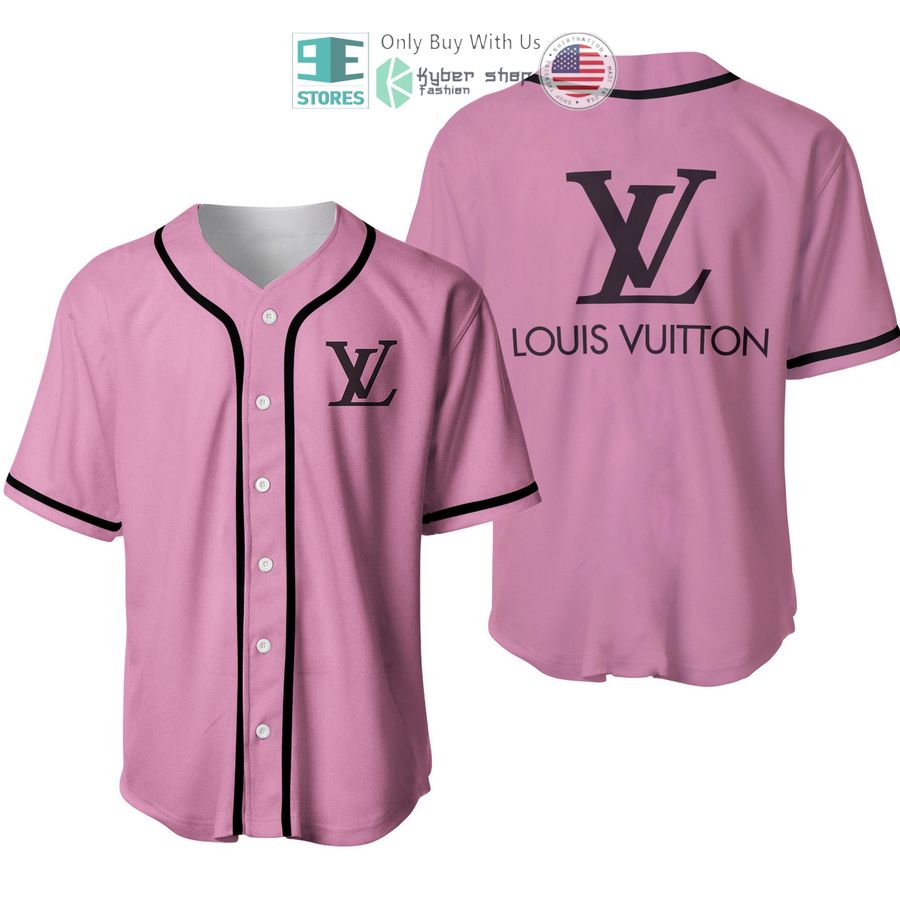 louis vuitton pink baseball jersey 1 89545