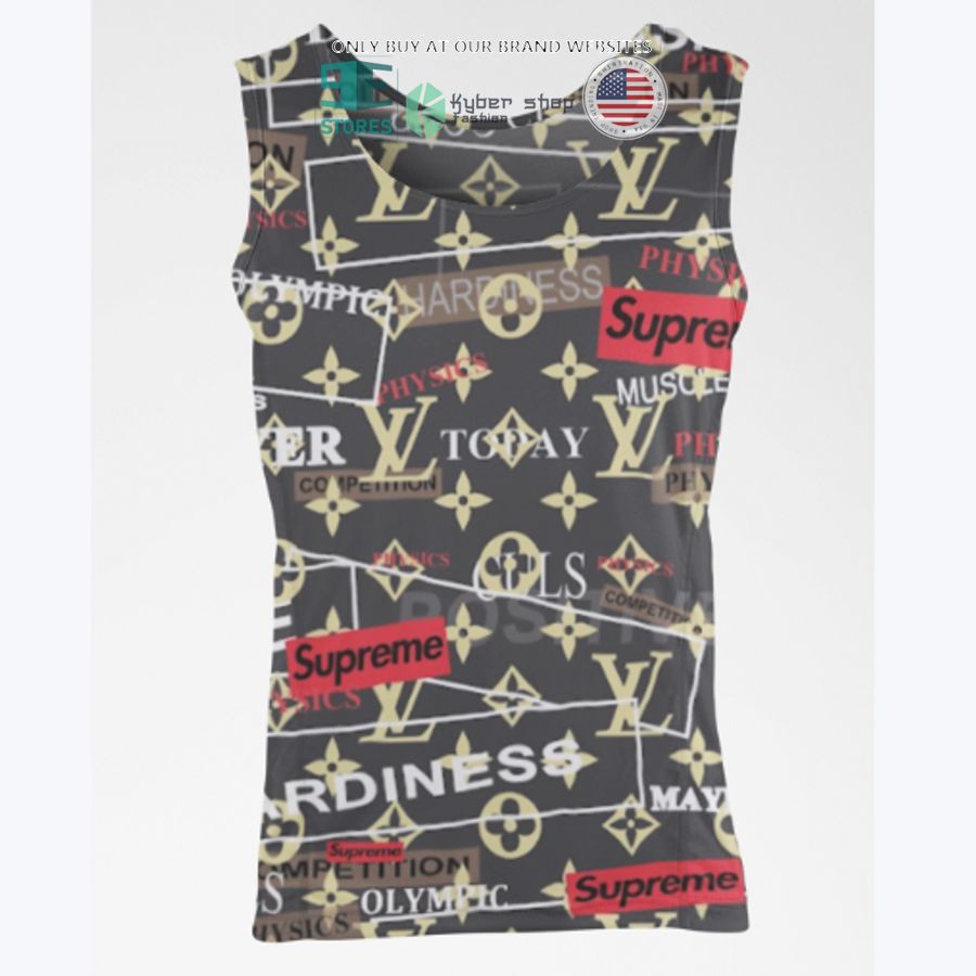 Louis Vuitton x Supreme Combo Tank Top And Leggings Luxury Brand Clothing  Outfit For Women - Binteez