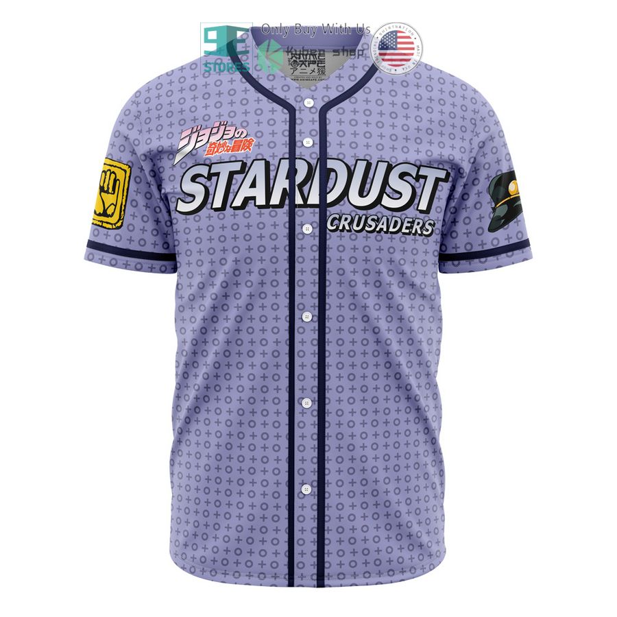lucid stardust crusaders jojos bizarre adventure baseball jersey 1 18310