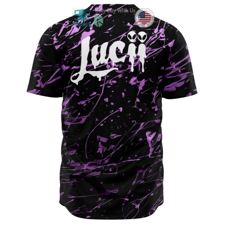 lucii paint black pink baseball jersey 1 97720