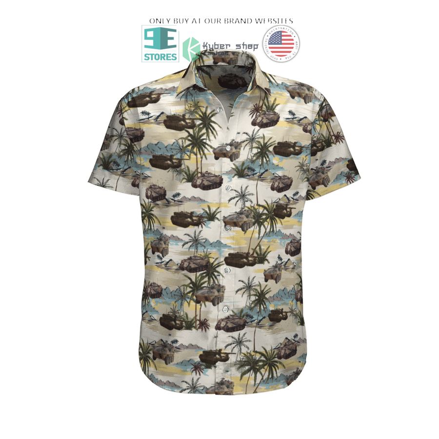 m113a1 aslav and leopard australian army blue hawaiian shirt shorts 1 85362