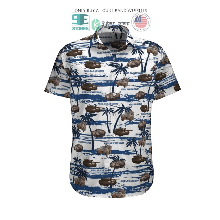 m113a1 aslav and leopard australian army white hawaiian shirt shorts 2 79455