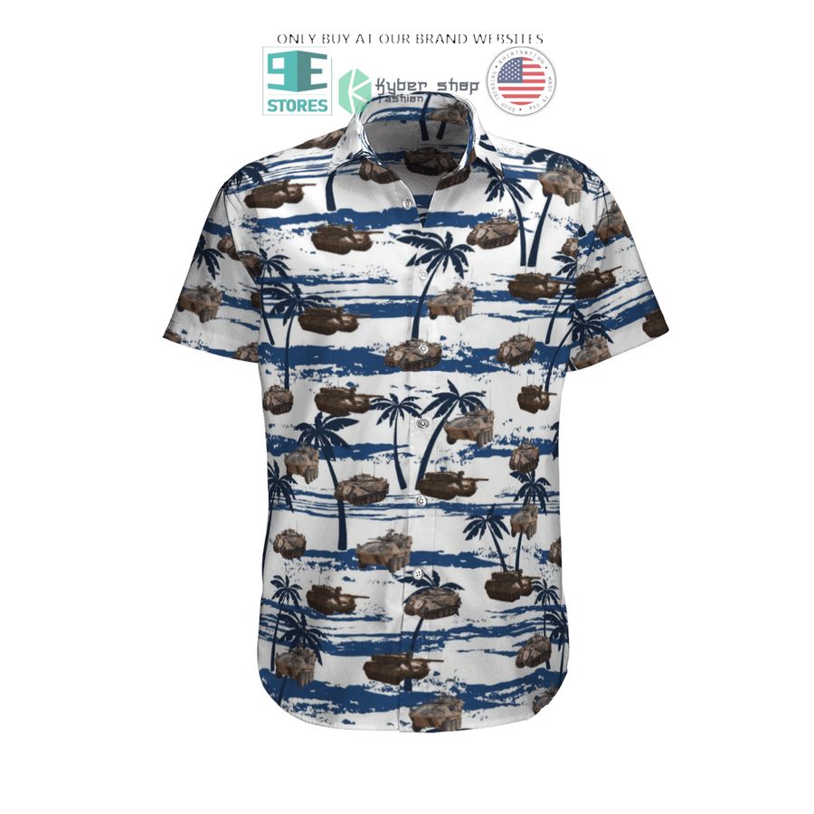m113a1 aslav and leopard australian army white palm tree hawaiian shirt shorts 2 28926