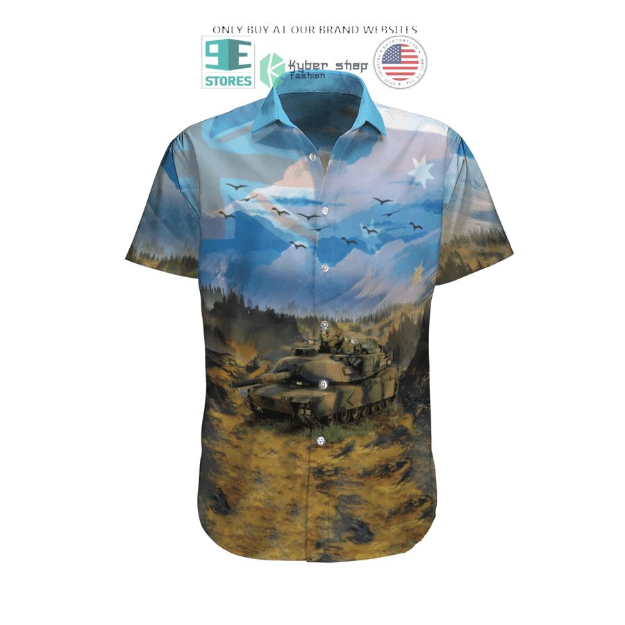m1a1 abrams australian army hawaiian shirt shorts 1 79586