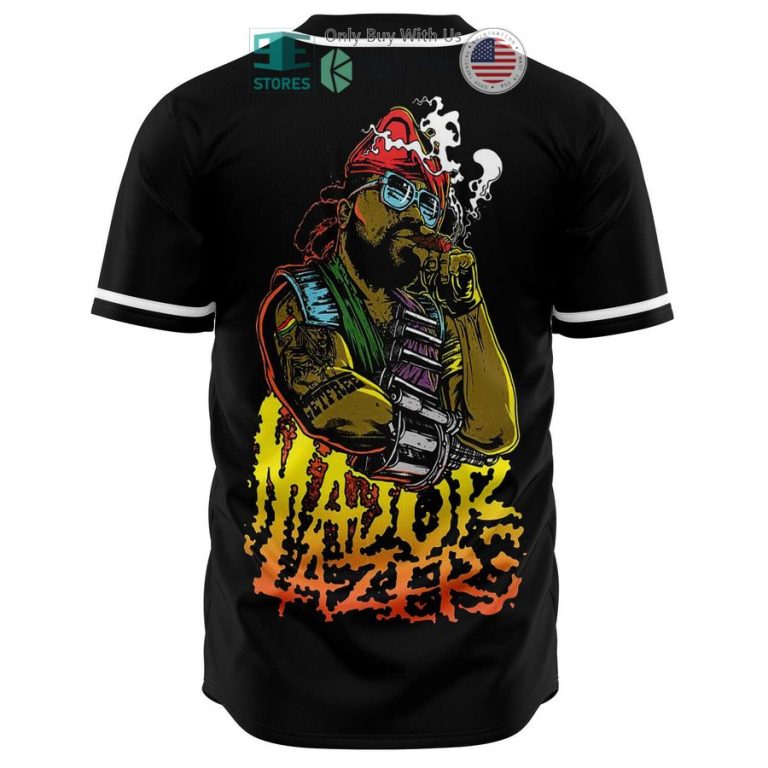 major lazer edm black baseball jersey 2 21246