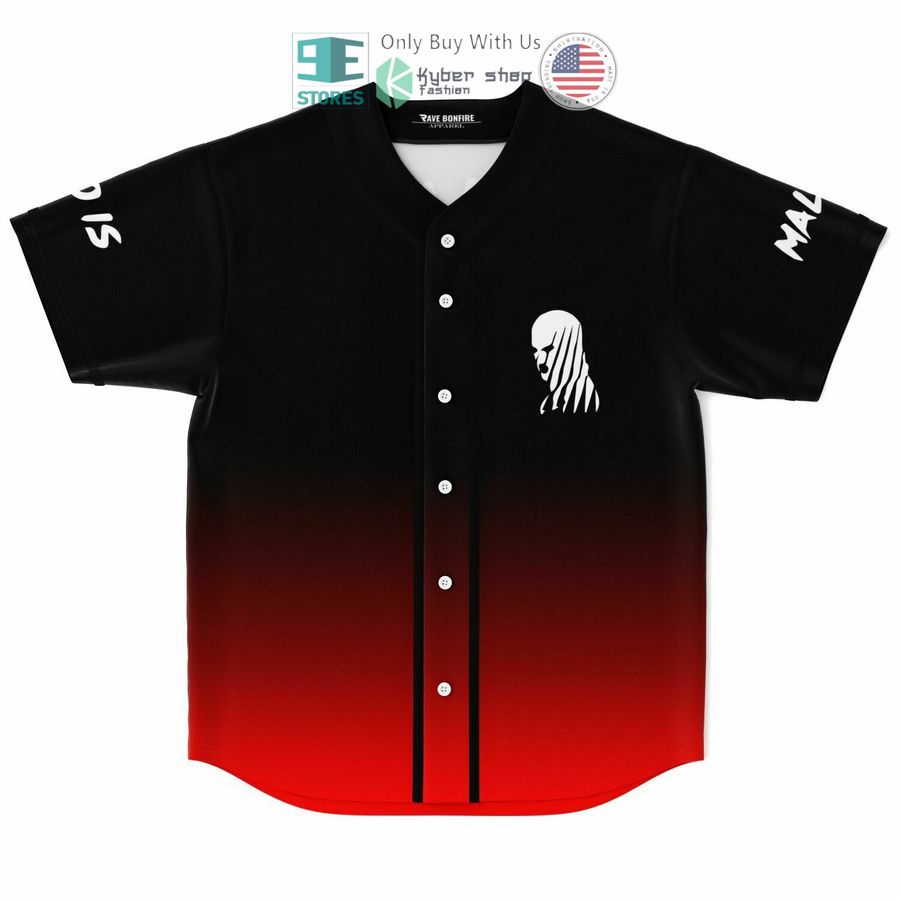 malaa nation black red baseball jersey 1 3300