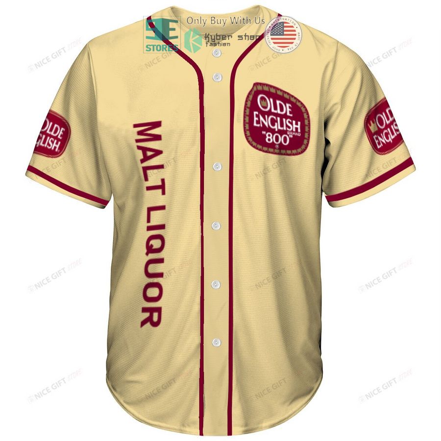 malt liquor olde english 800 logo baseball jersey 2 72497