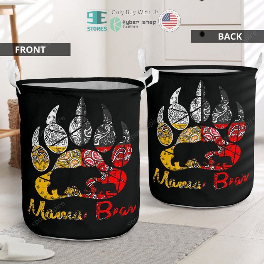 mama bear native symbol laundry basket 2 99111