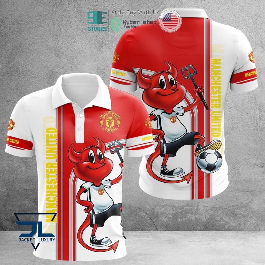 manchester united mascot 3d polo shirt hoodie 1 95154
