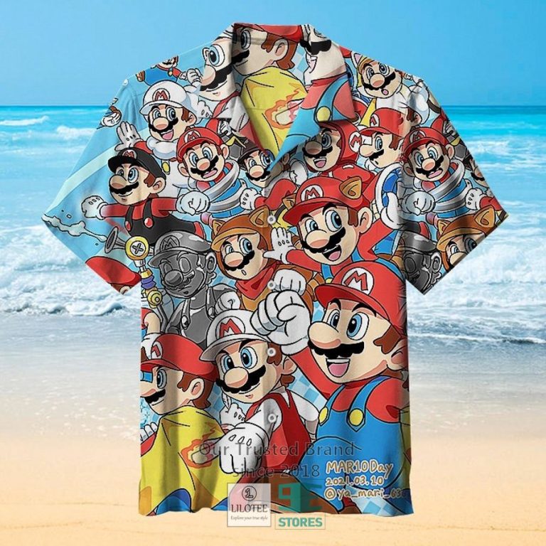 mario retro games hawaiian shirt 1 21354