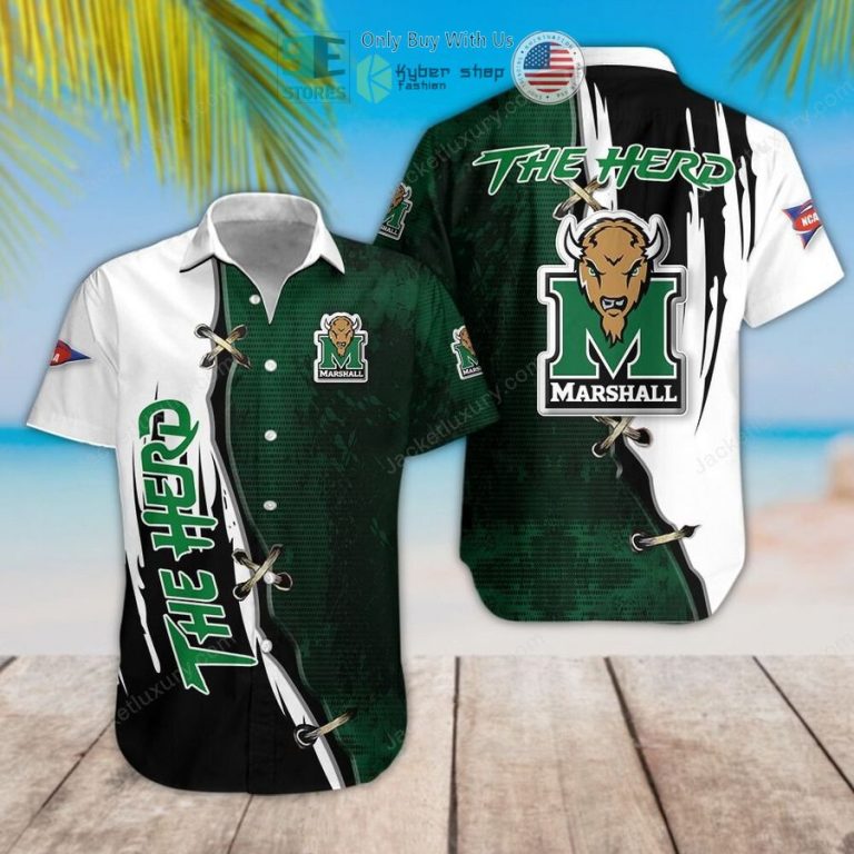 marshall thundering herd hawaiian shirt 1 40783