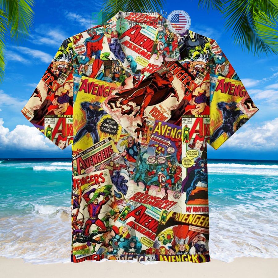marvel comics covers colorful hawaiian shirt 1 79113