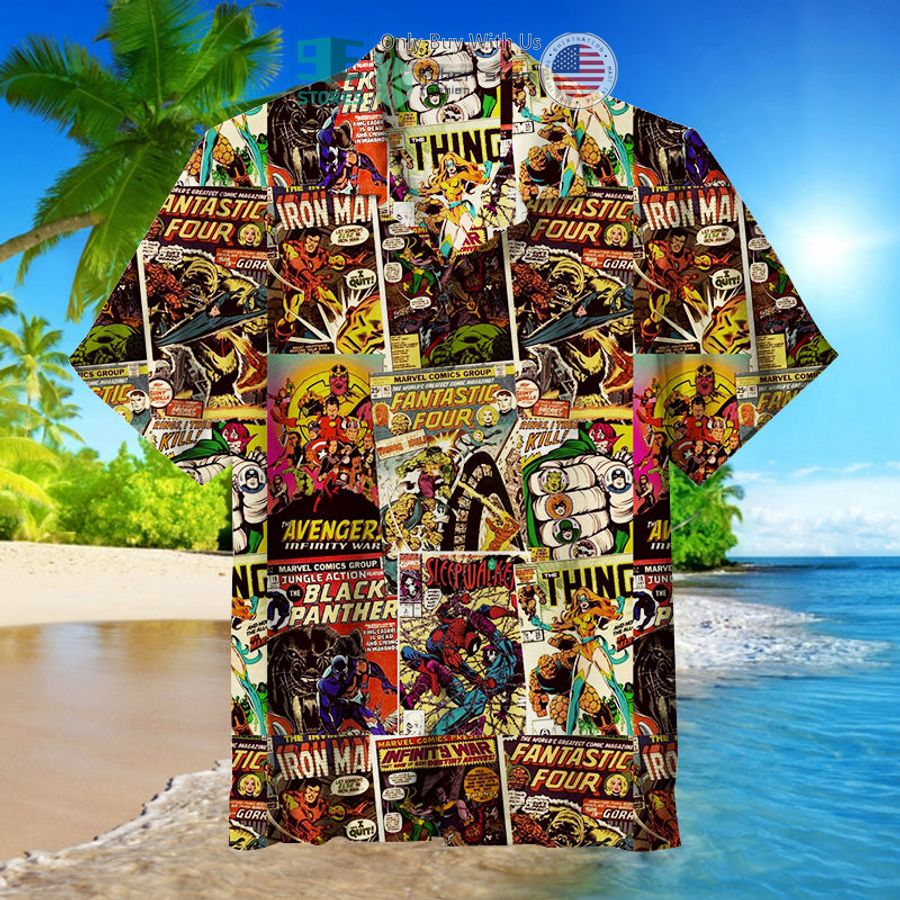 marvel comics covers hawaiian shirt 1 8963