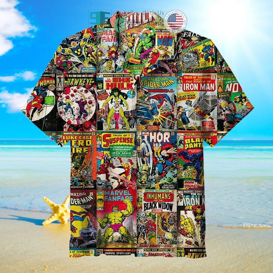 marvel comics poster hawaiian shirt 1 39490