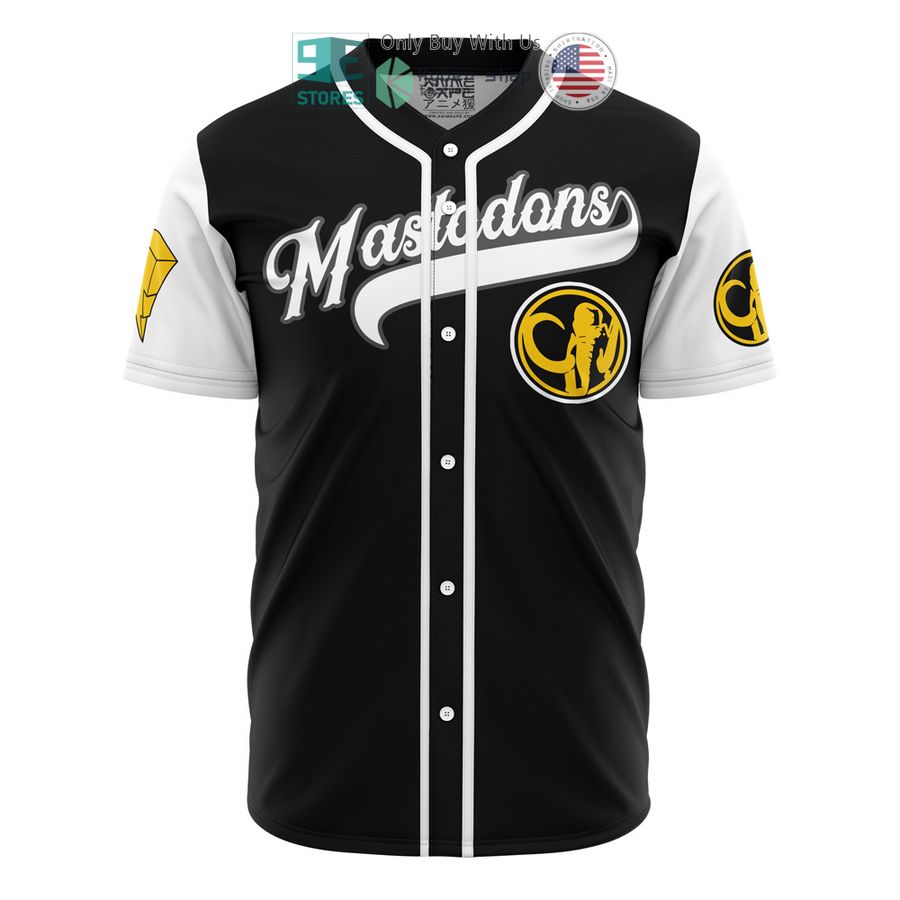 mastadons black power rangers baseball jersey 1 10173