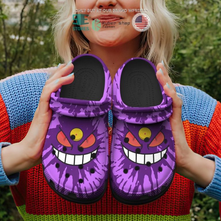 mega gengar tie dye face crocs crocband shoes 1 73721