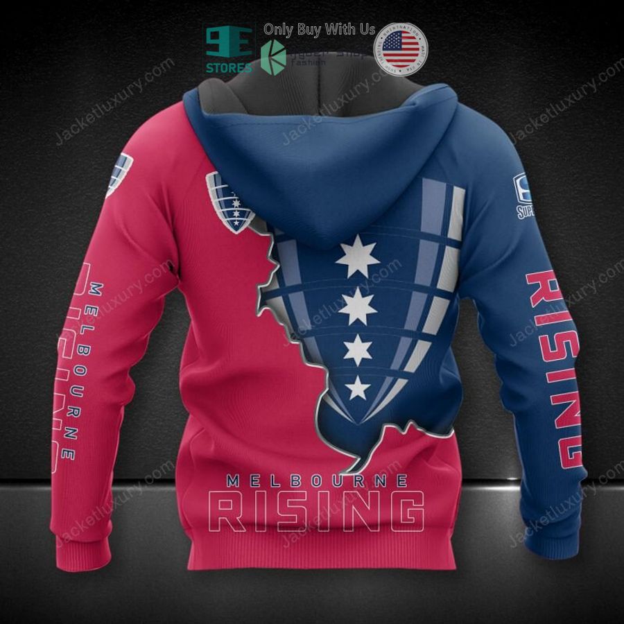 melbourne rebels blue pink 3d hoodie polo shirt 2 4963