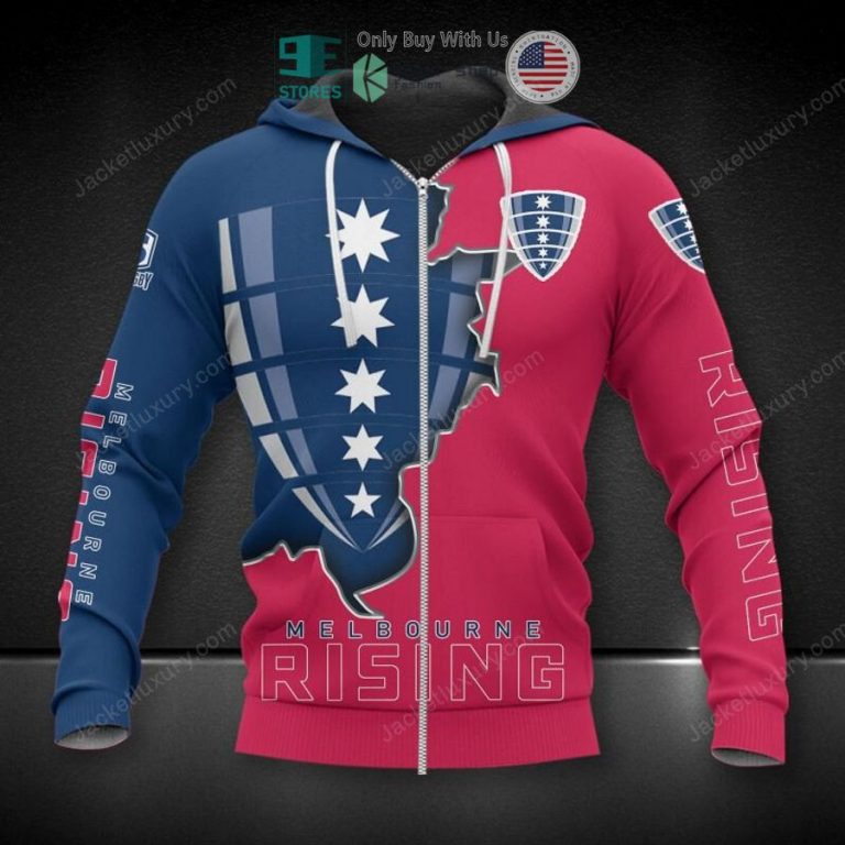 melbourne rebels blue pink 3d hoodie polo shirt 3 84756