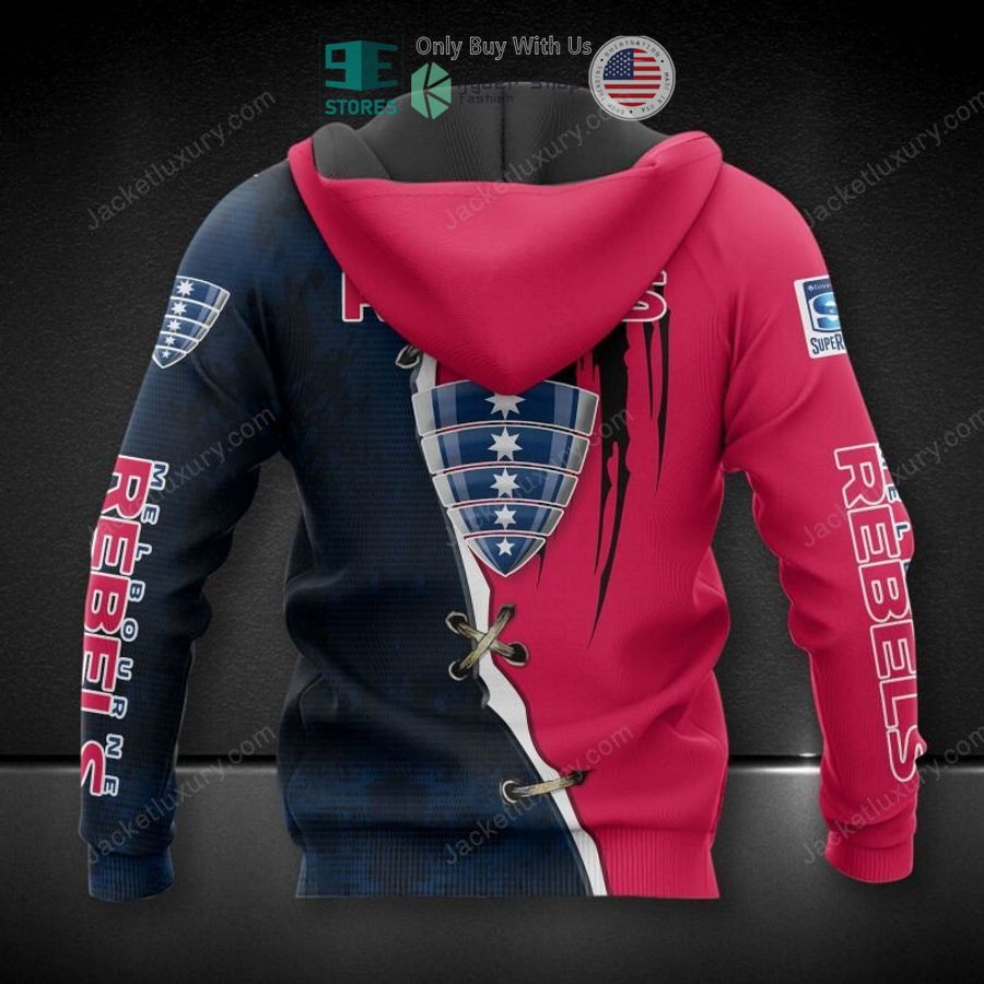 melbourne rebels pink blue 3d hoodie polo shirt 2 81061